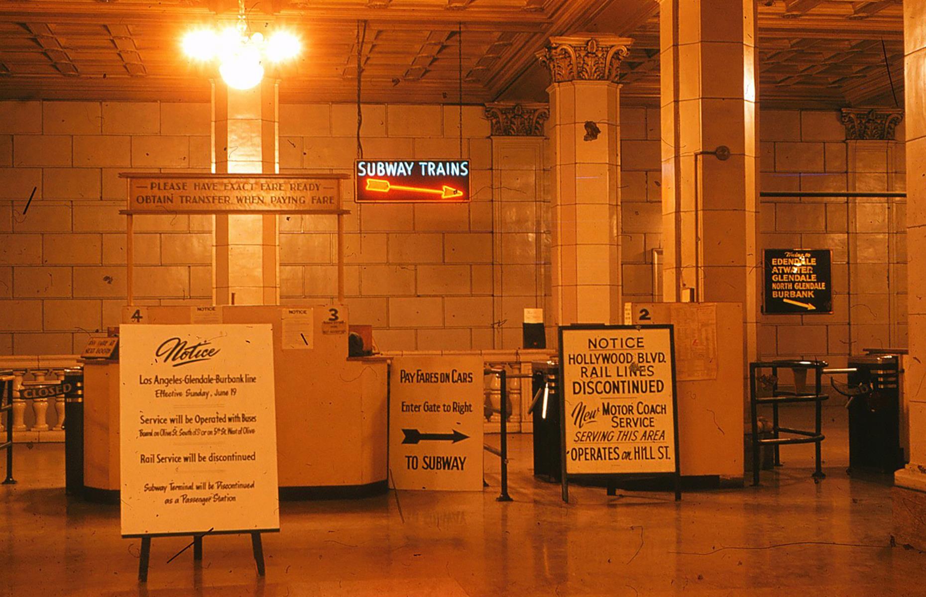 Old Los Angeles subway system, USA